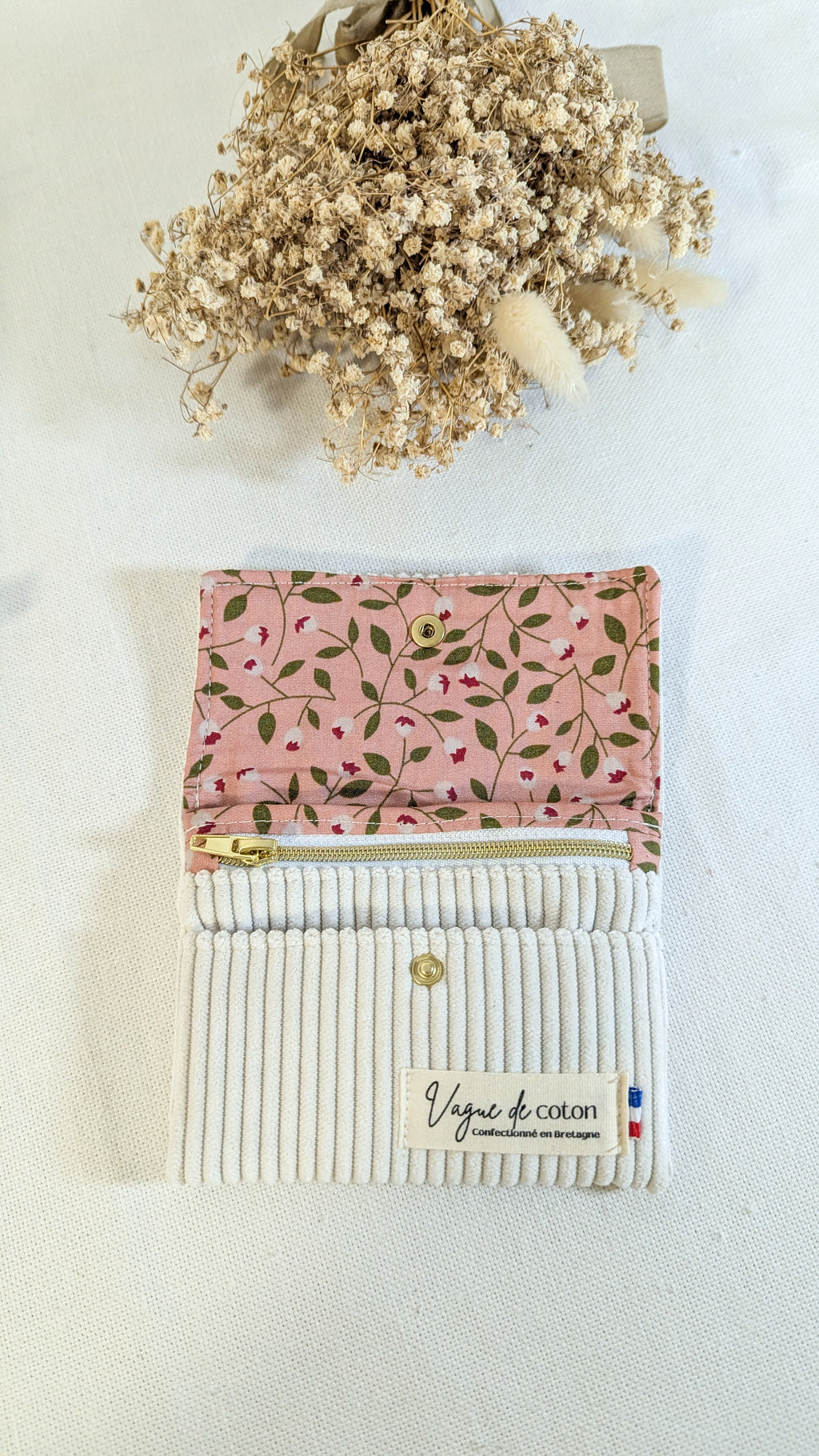 Porte-monnaie Velours côtelé