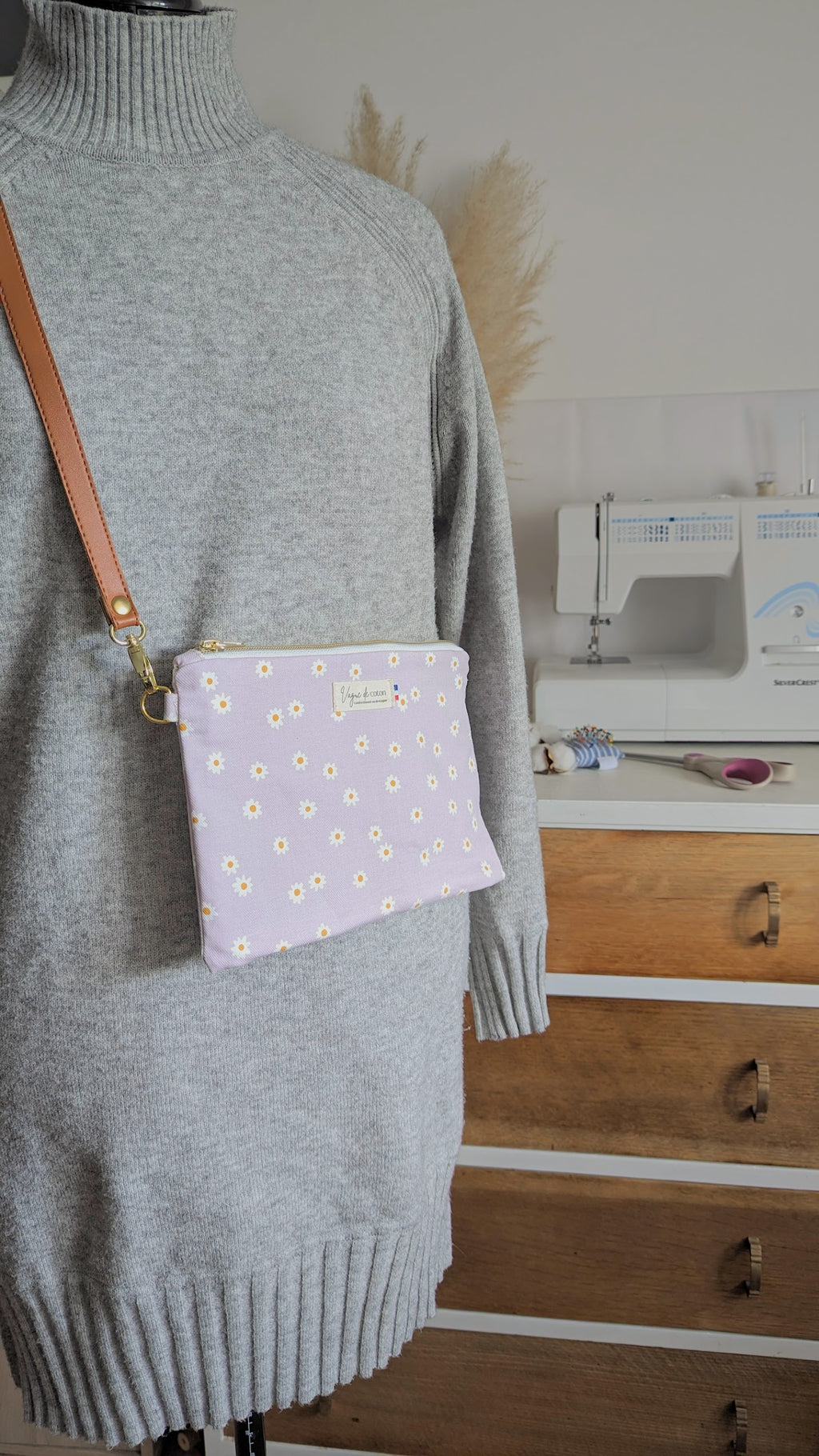 Pochette bandoulière Pâquerettes