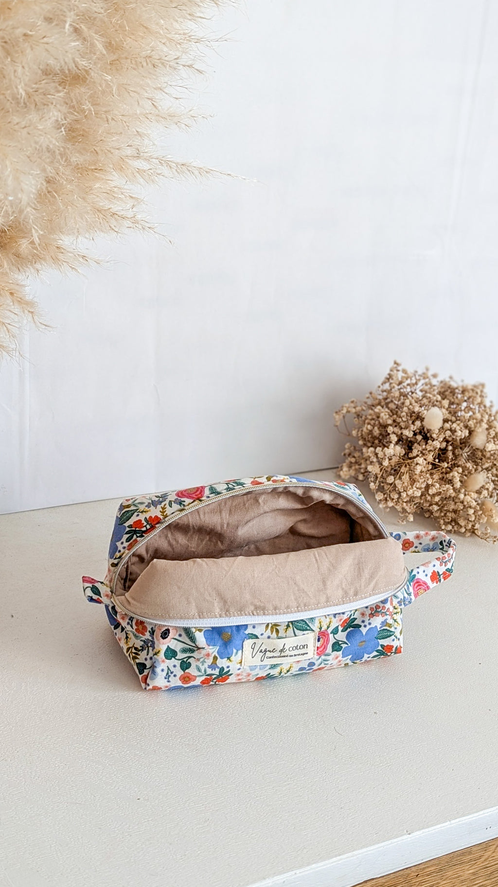 Petite trousse de toilette Printemps fleuri