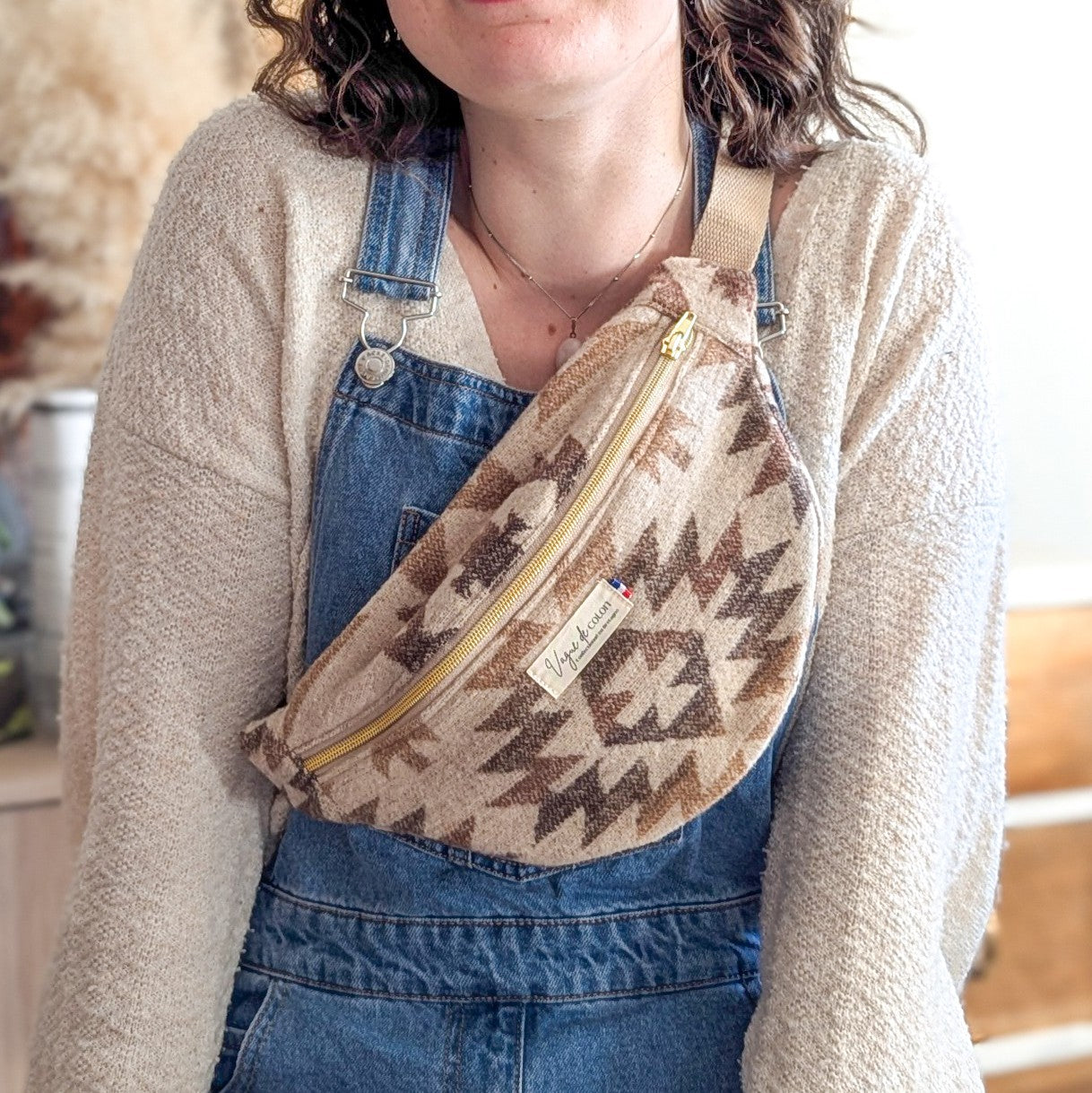Sac banane en lainage