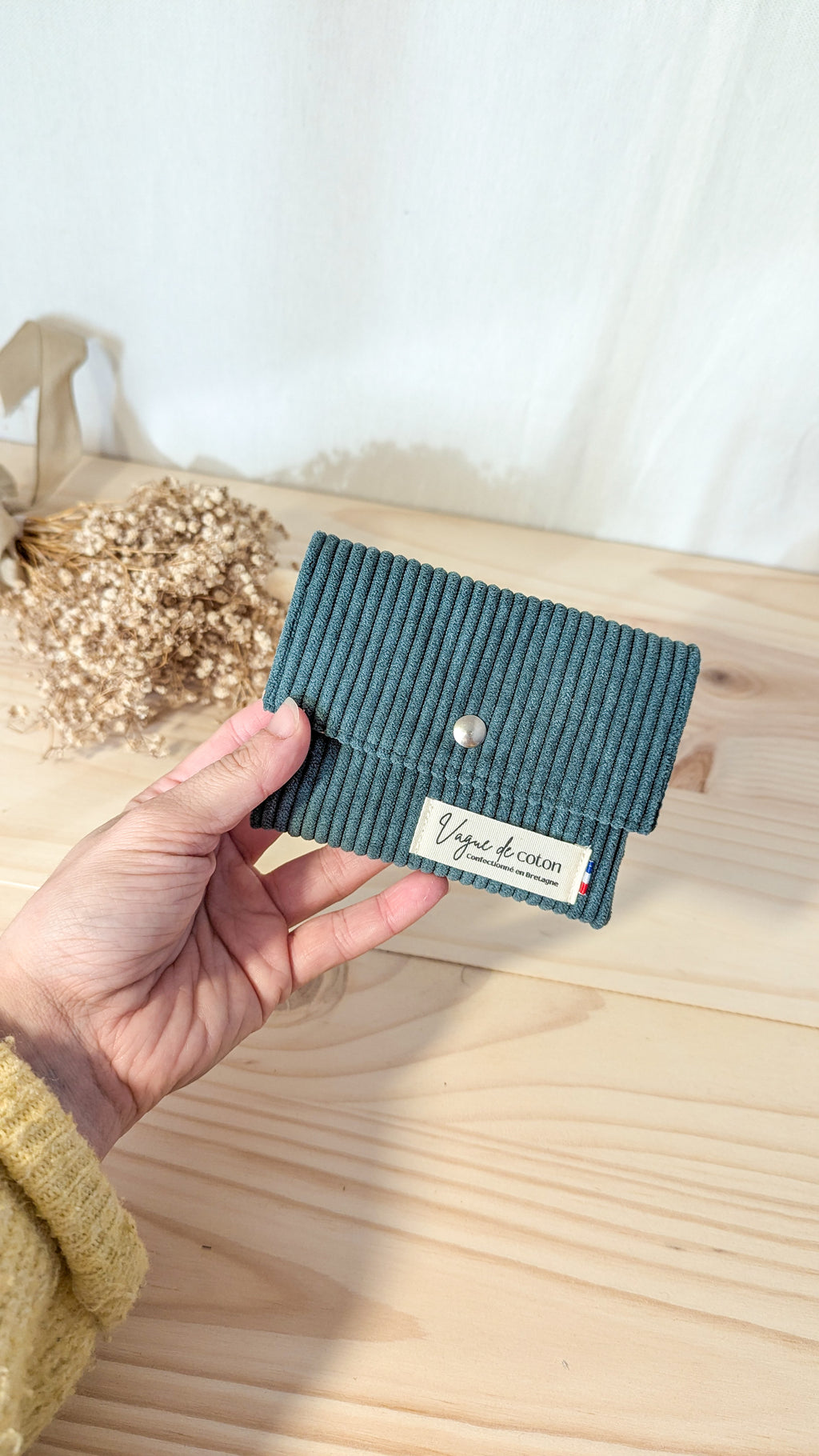 Porte-monnaie Velours côtelé