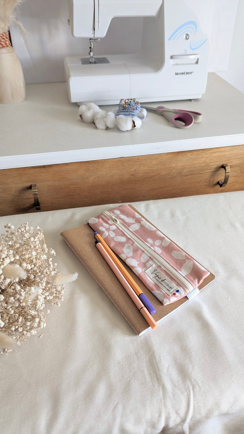 Trousse avec élastique personnalisée
