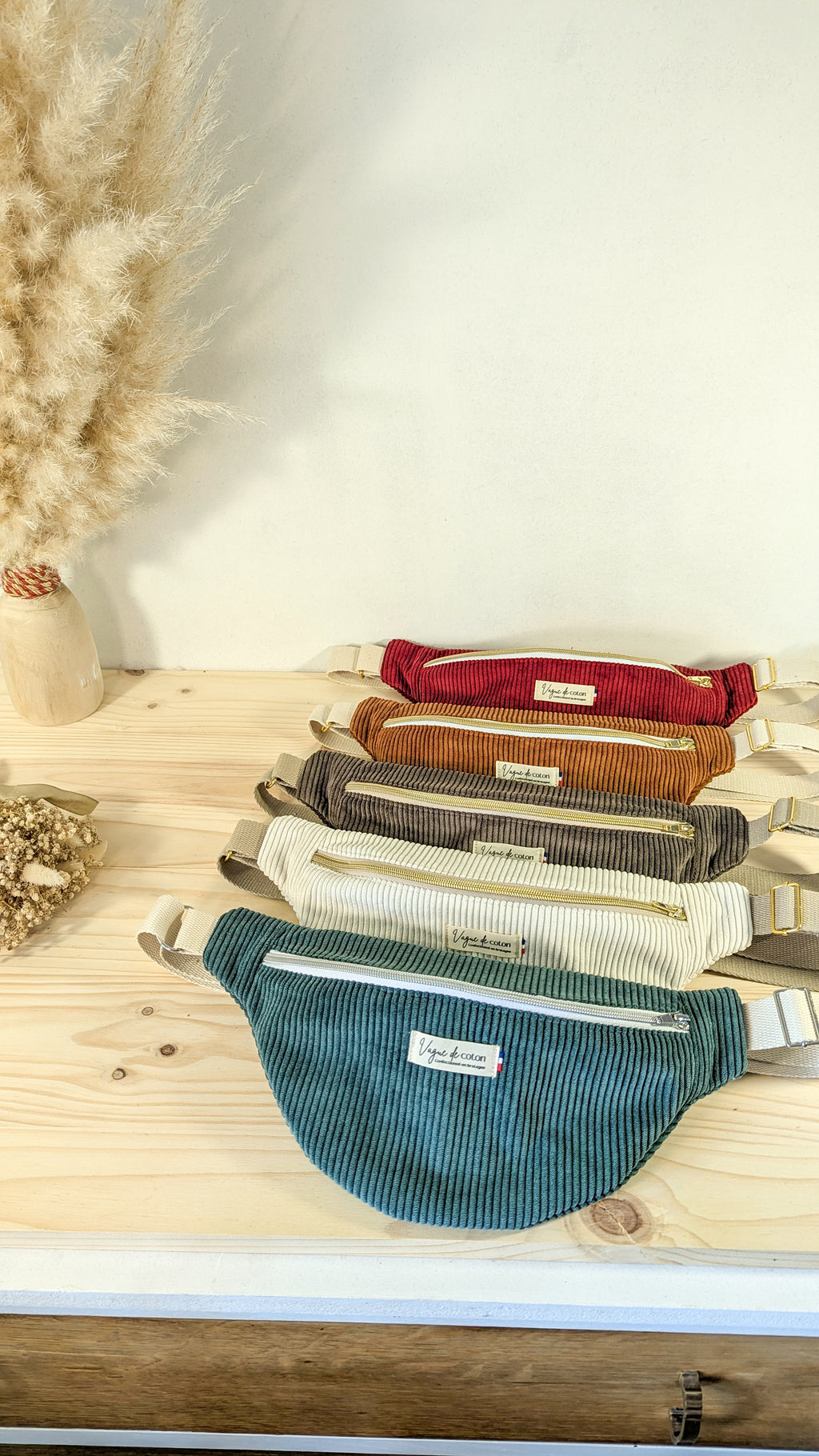 Sac banane Velours côtelé