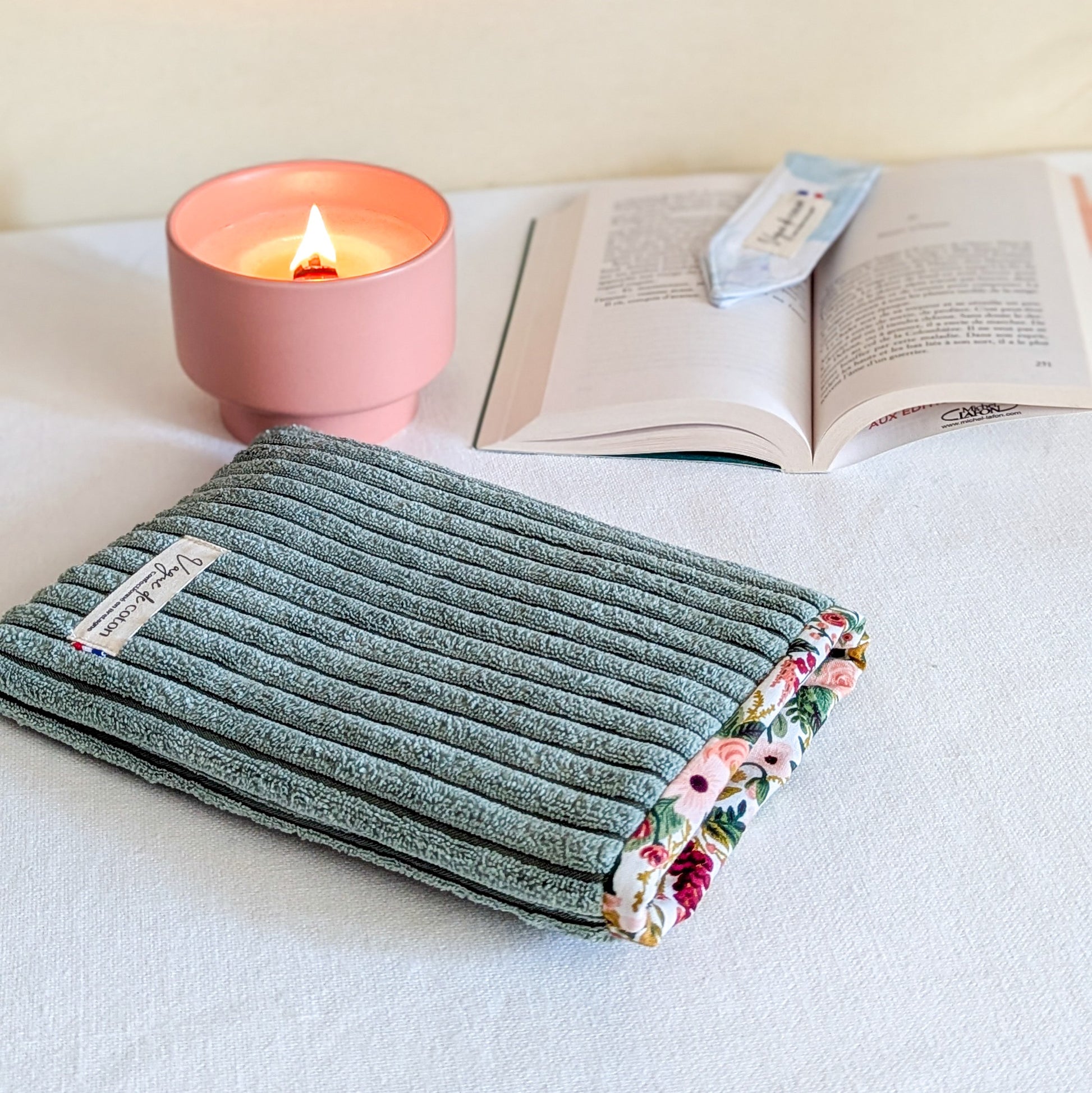 Pochette à livre Velours grosses côtes