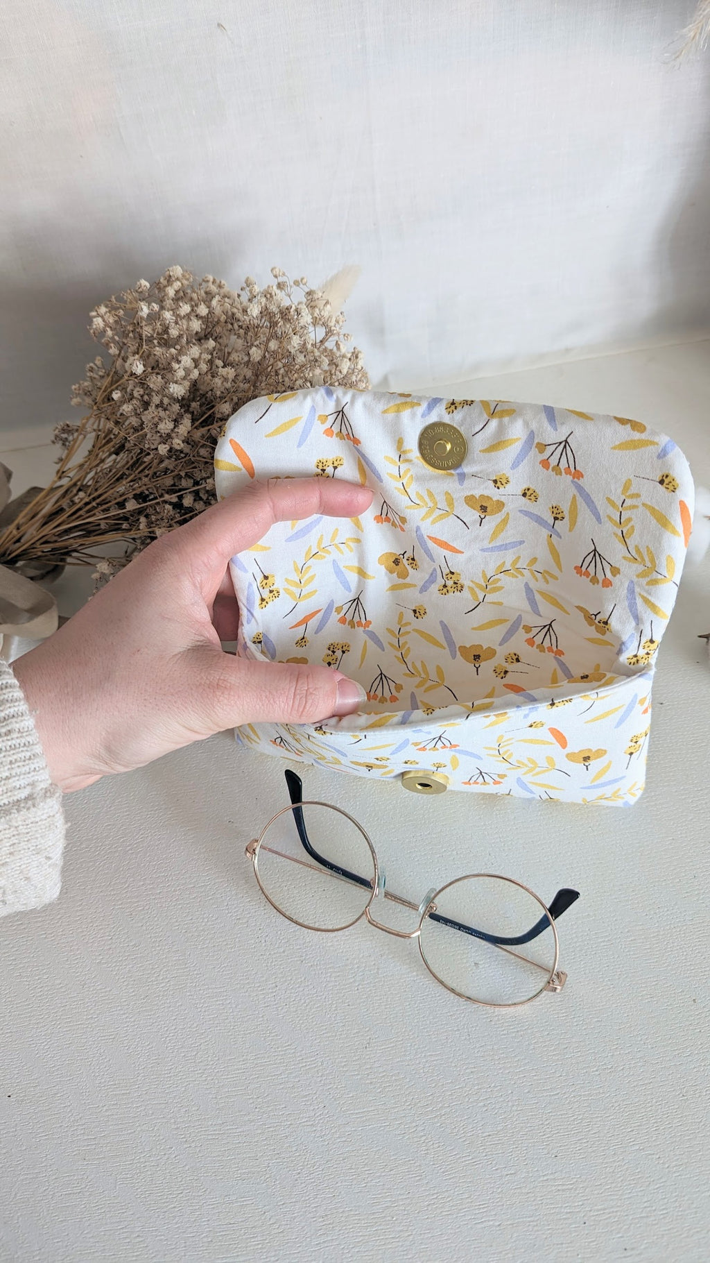 Etui à lunettes Jardin fleuri
