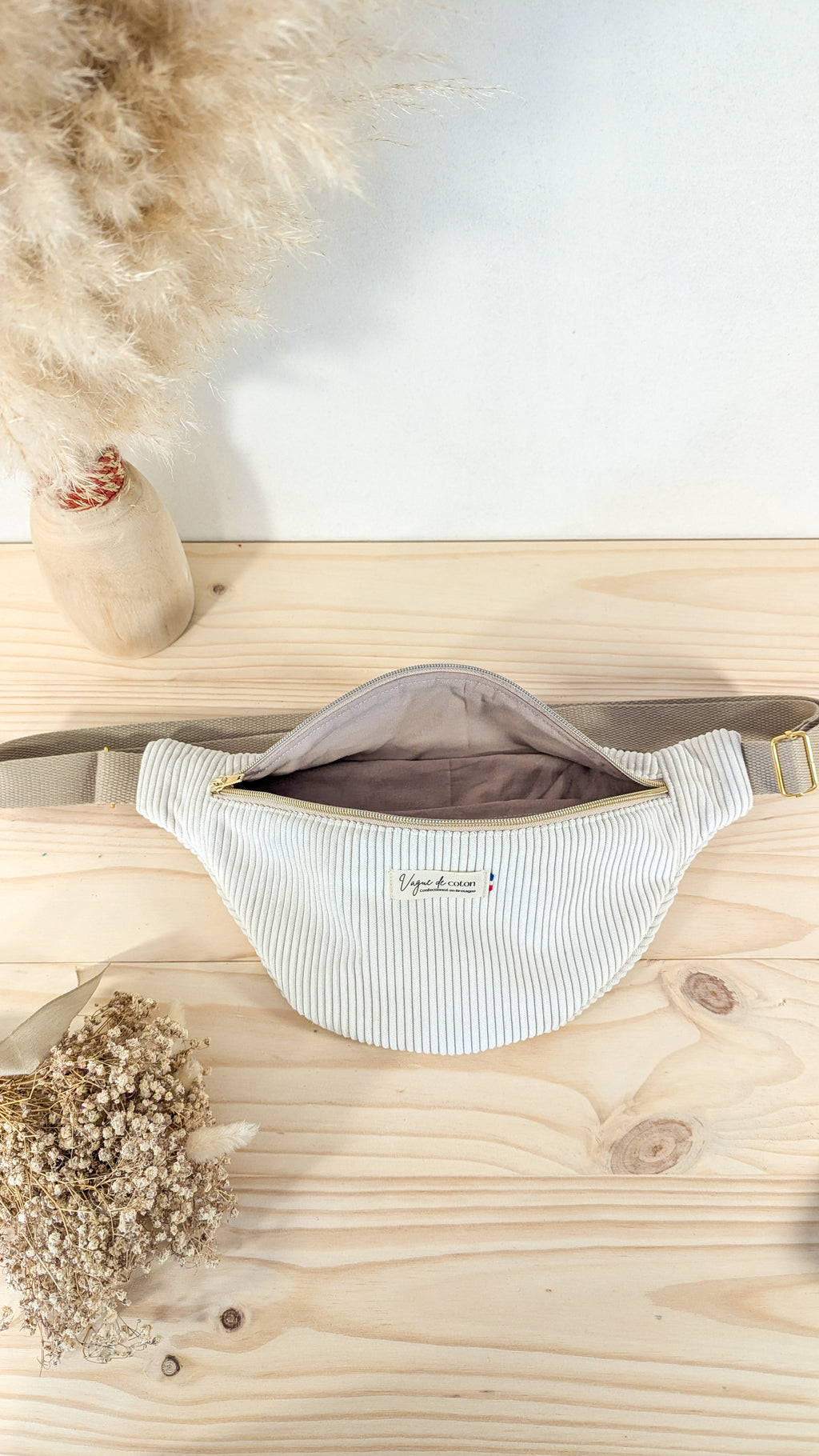 Sac banane Velours côtelé