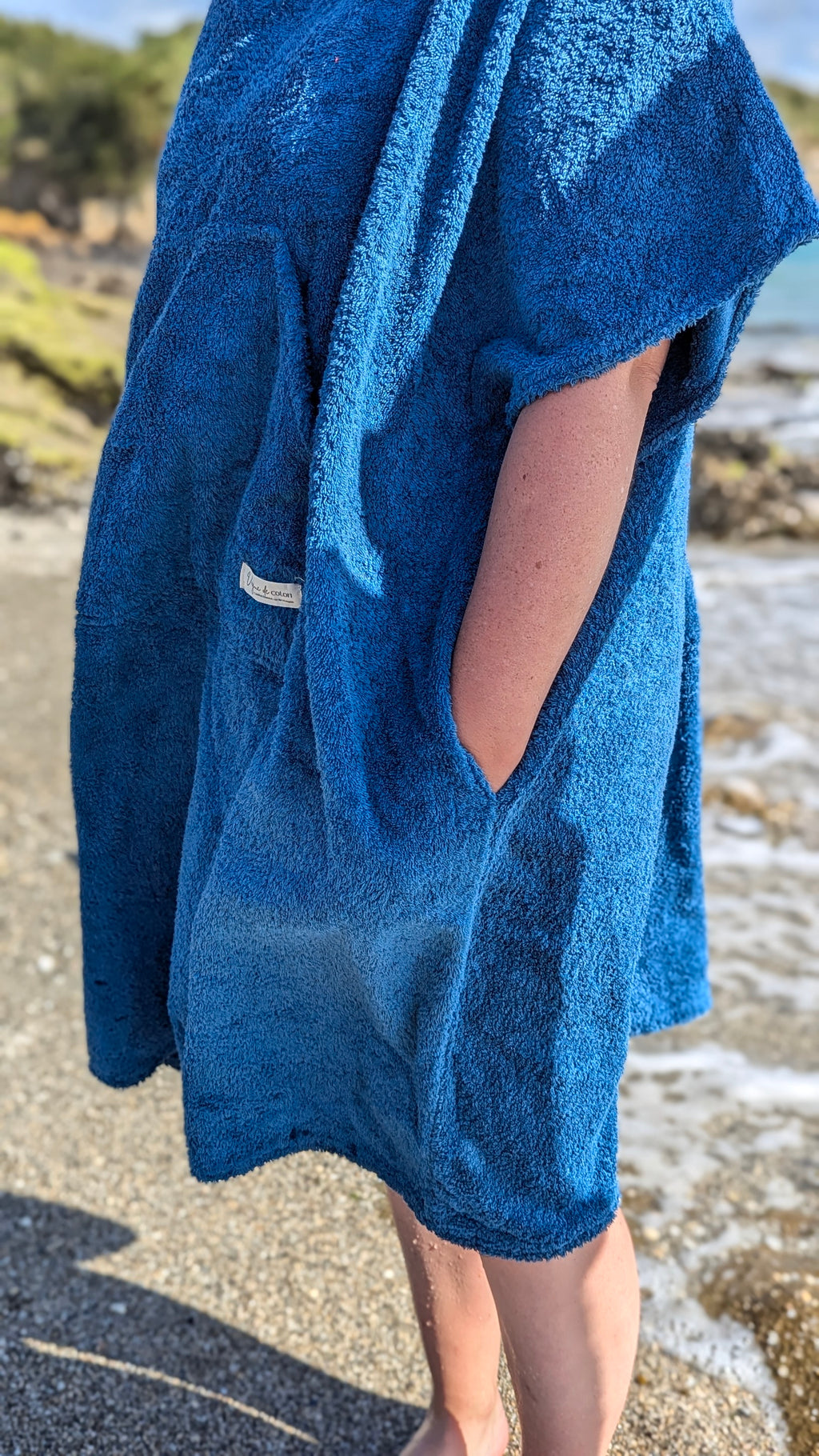 Poncho de bain adulte en éponge
