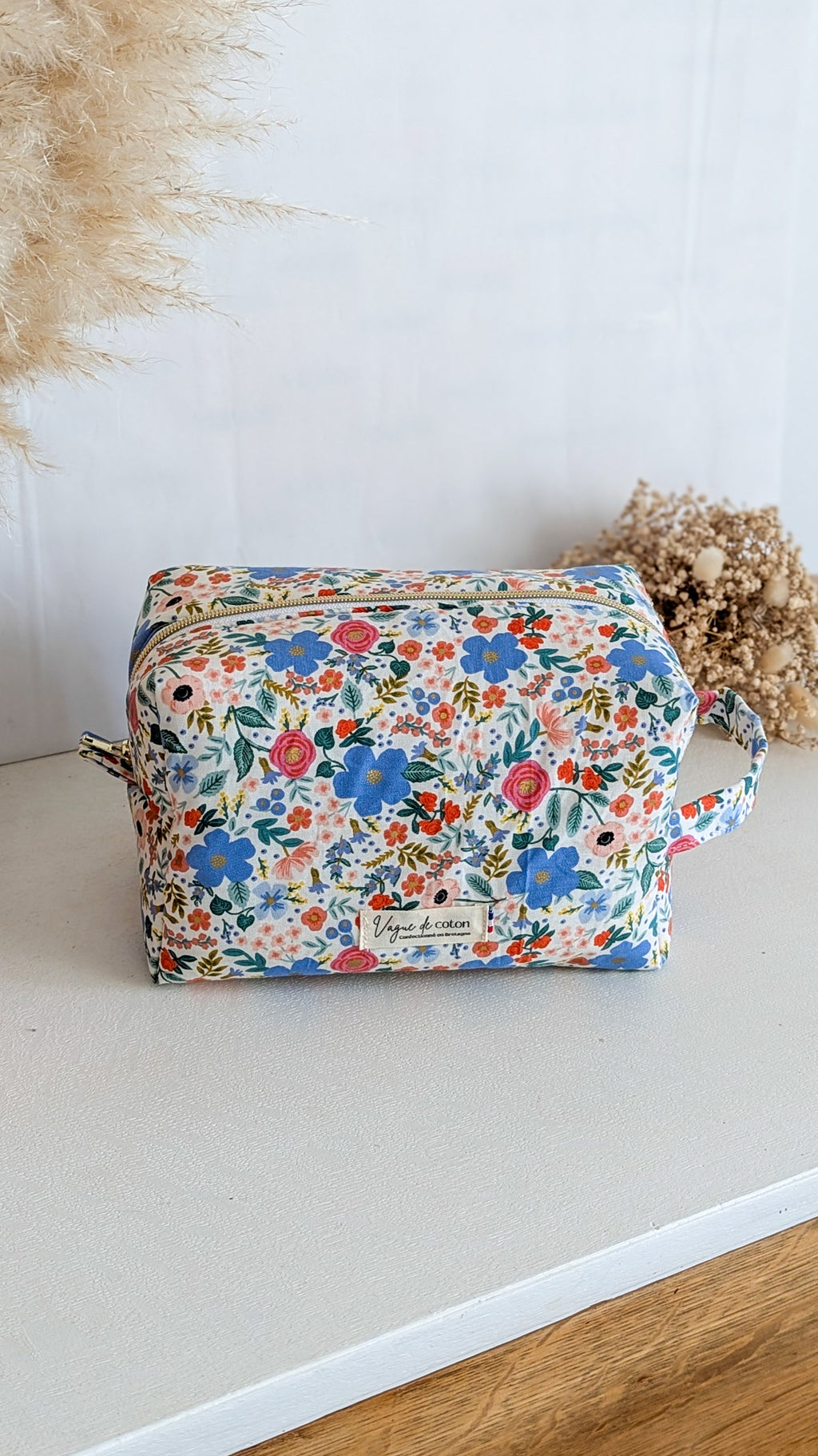 Grande trousse de toilette Printemps fleuri