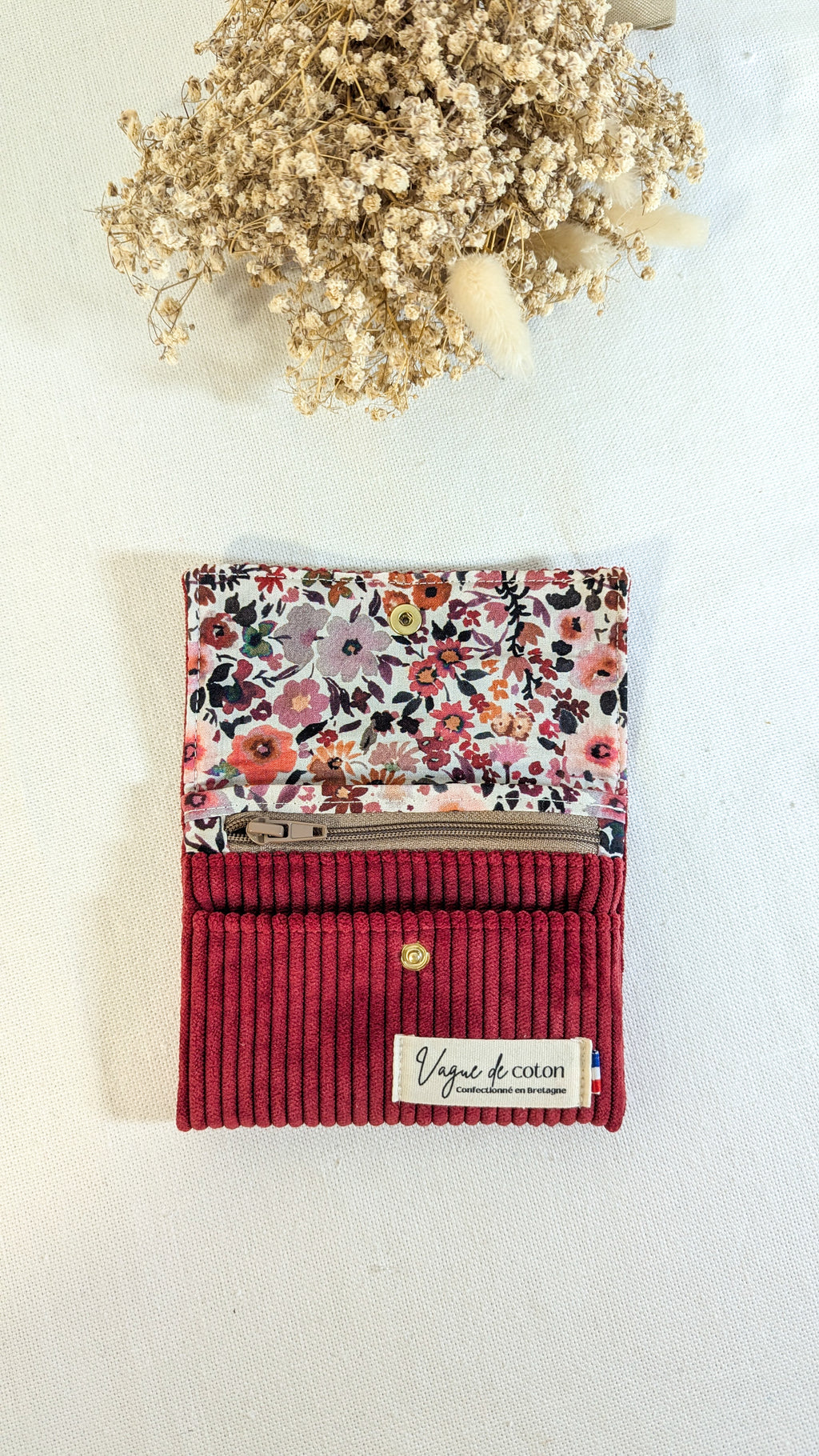 Porte-monnaie Velours côtelé