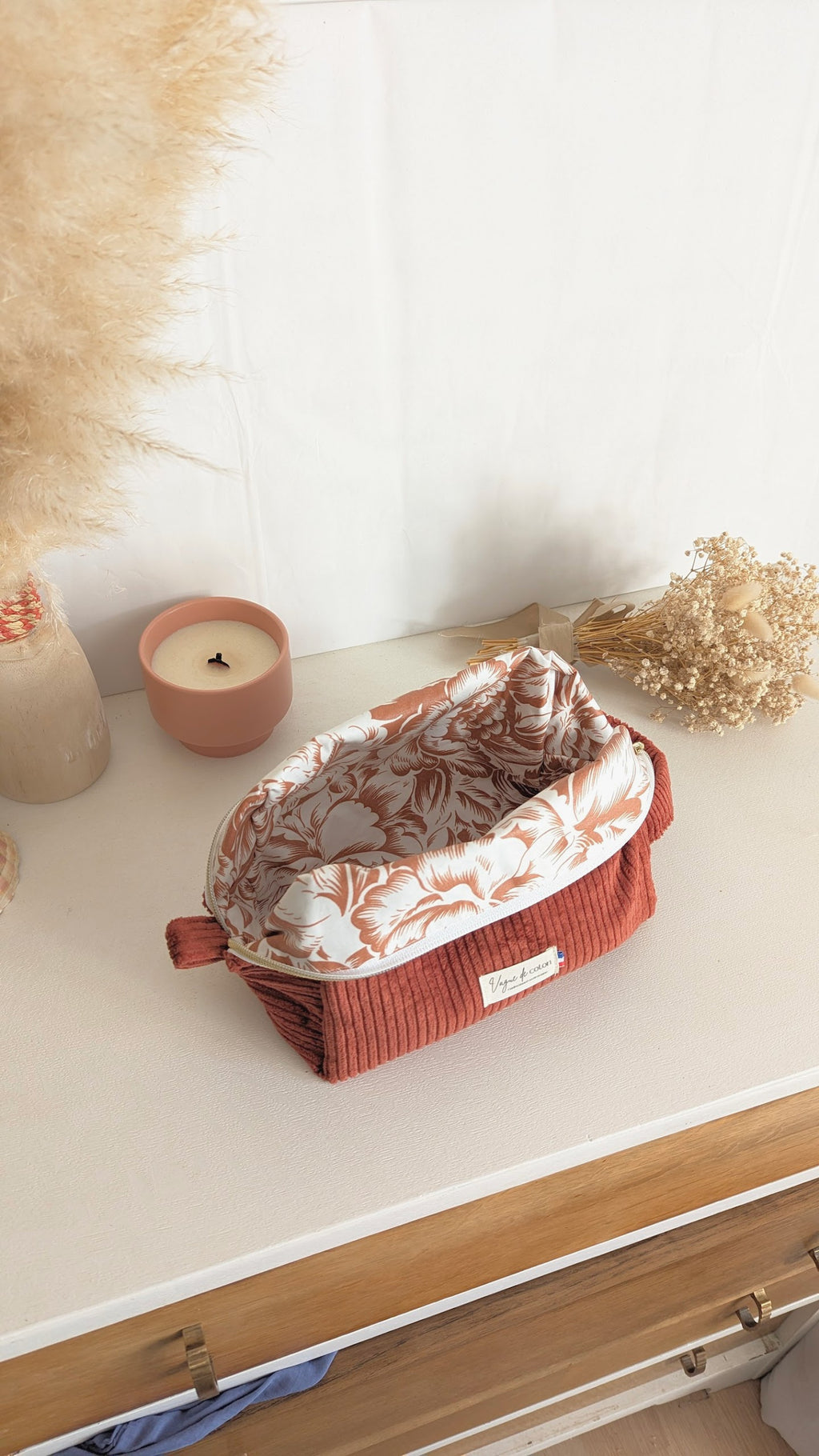 Grande trousse de toilette personnalisée