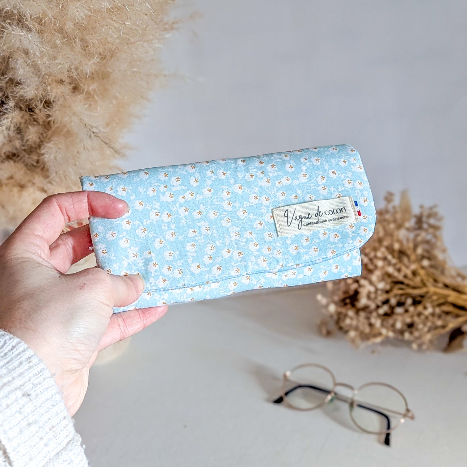 Etui à lunettes Fleurs de Coton