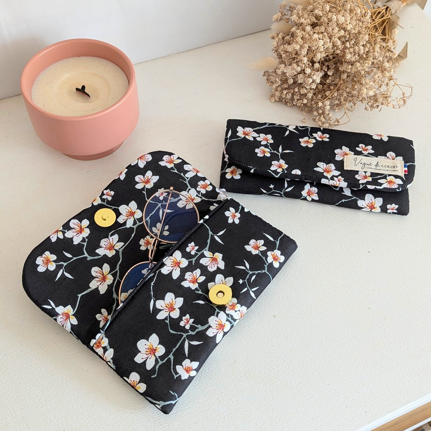 Etui à lunettes Fleurs d'amandiers