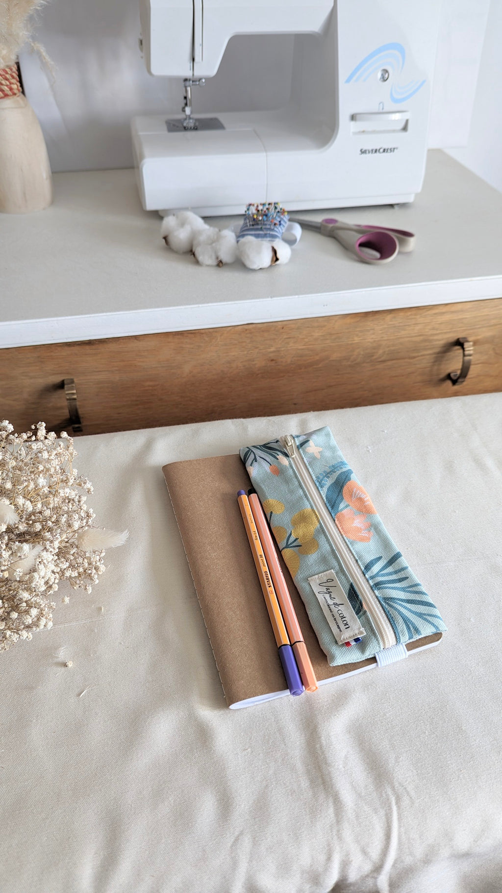 Trousse avec élastique personnalisée