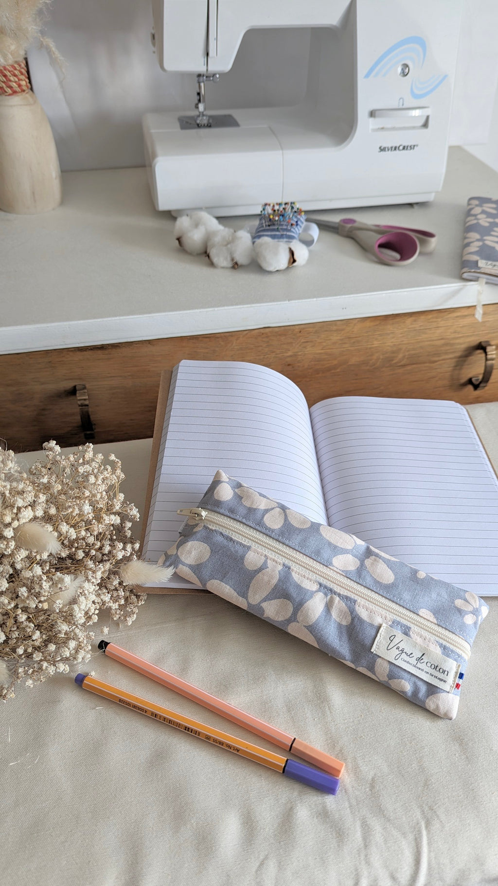 Trousse avec élastique personnalisée