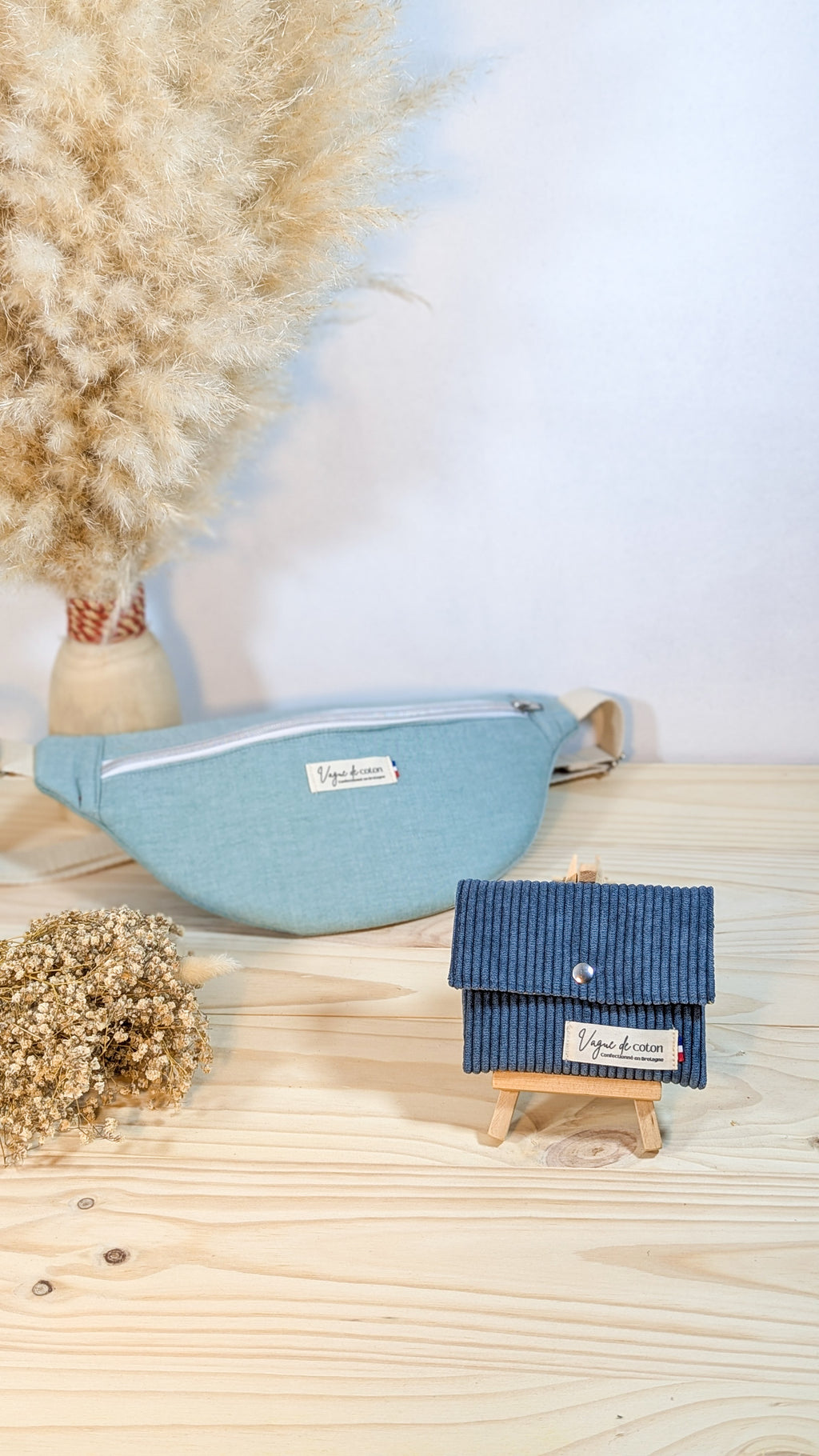 Porte-monnaie Velours côtelé